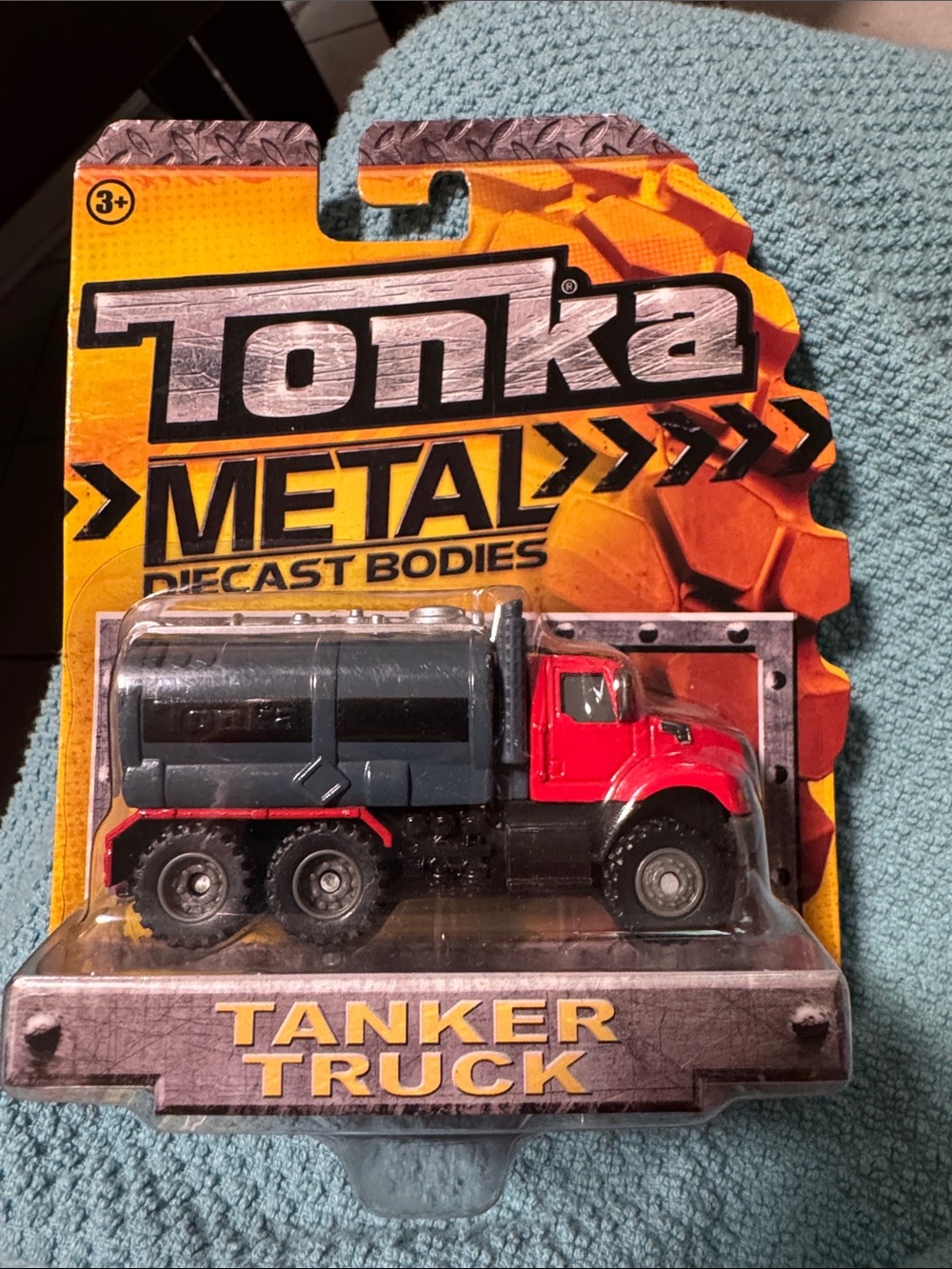 Hasbro Tonka Red and Dark Gray Metal Tanker Truck